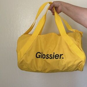 GLOSSIER Sunshine Yellow Duffel Bag